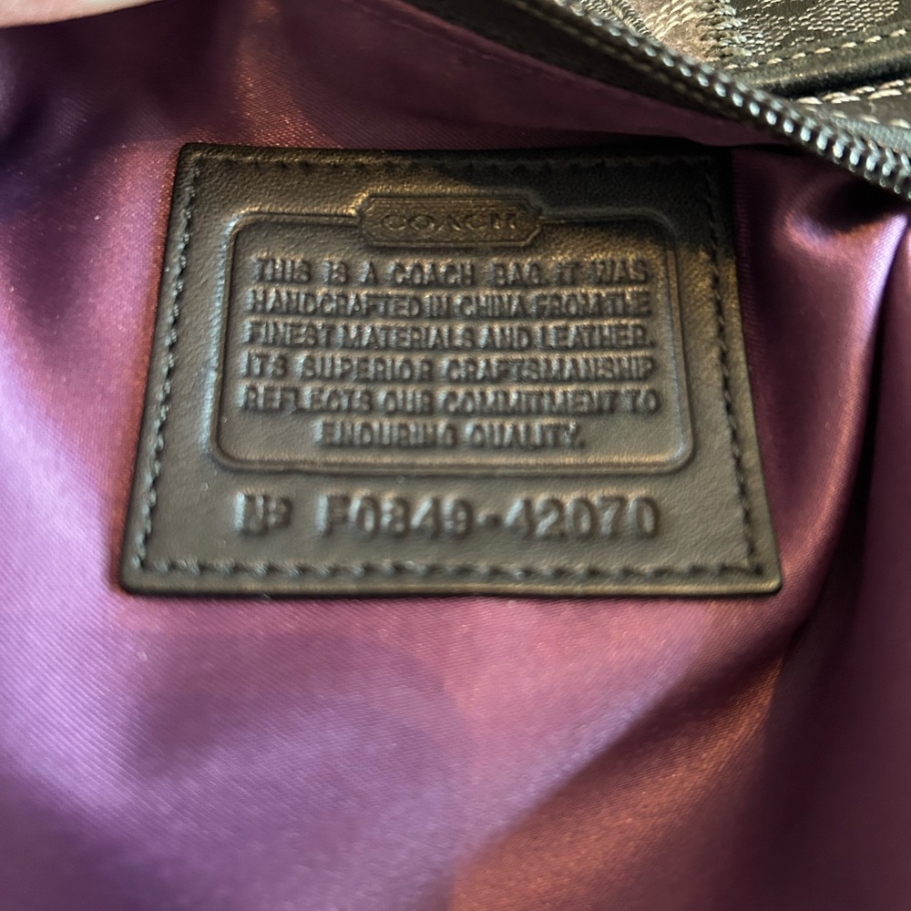 EUC Patchwork Coach Crossbody 4207D - image 2